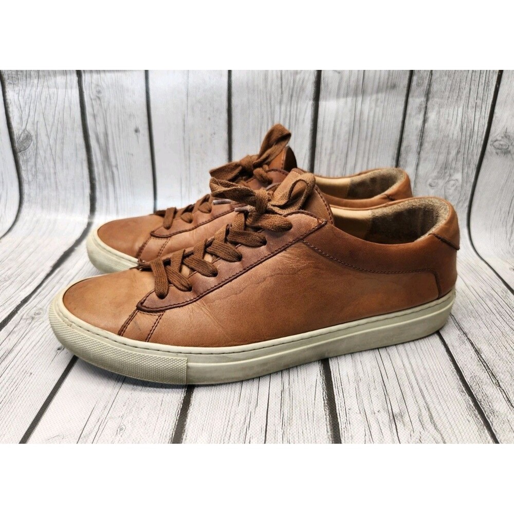 KOIO Capri Sneakers Castagna Brown Leather Mens 10 43 EU Made In Italy Shoes